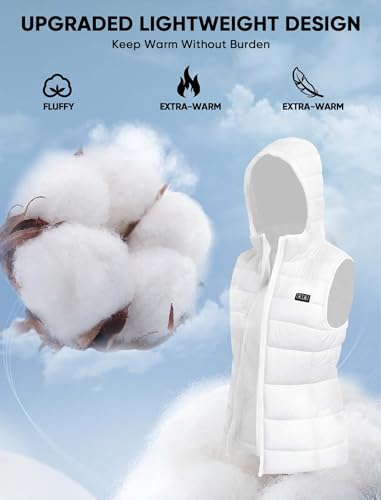 Image of [2025 All-New Heated Vest Women - Detachable Heated Hood, With 7.4V 16000mAh Battery Pack, Womens Heated Vest