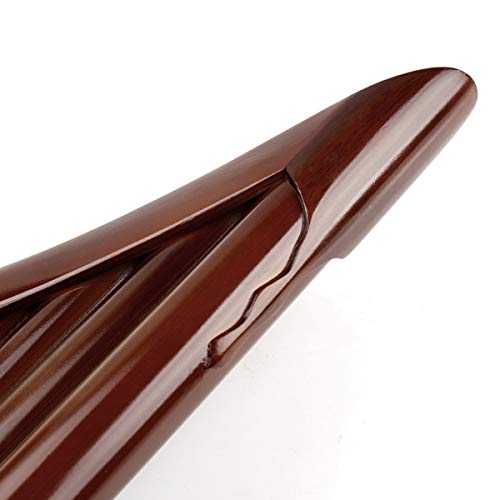 20 Pipes E Key Natural Bamboo Pan Flute Chinese Traditional Musical Instrument Brown Pan Pipes Easy to Learn with Black case (Left-Hand Pan Flute) - Thumbnail 4