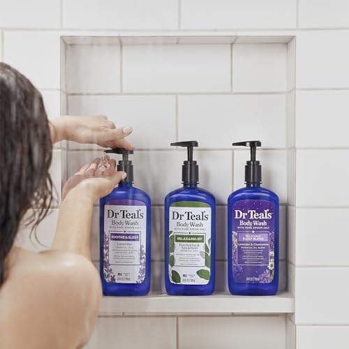 Dr Teal's Body Wash with Pure Epsom Salt, Soothe & Sleep with Lavender, 24 fl oz (Pack of 4) - image 5
