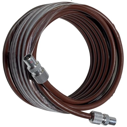 Câble coaxial RF mâle vers fiche marron de 15m avec coupleur Inbrackets