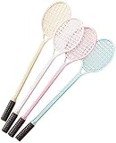MoreLucky 4 x niedliche Tennisschläger-Stifte kreative Schreibwaren Studenten Geschenk Schreibstift