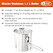 GSI Outdoors Glacier Stainless 1.1 L Boiler For Ultralight Backpacking and Camping