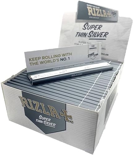 RIZLA 10 Booklets Rizla Silver King Size Slim Rolling Papers by Rizla