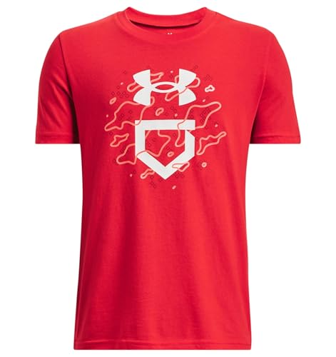 Under Armour Boys Baseball Camo Logo Short Sleeve T-Shirt - Quick-Drying