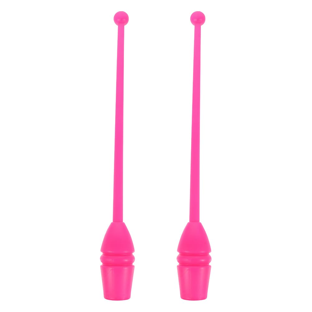 Toddmomy 2pcs Rhythmic Gymnastics Stick Clubs Gymnastics Training Equipment Tool 35cm Length