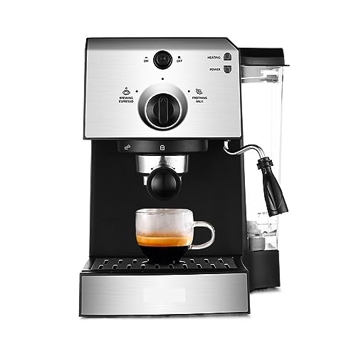 Cafetera de Espresso 15 Bar con Vaporizador de Leche