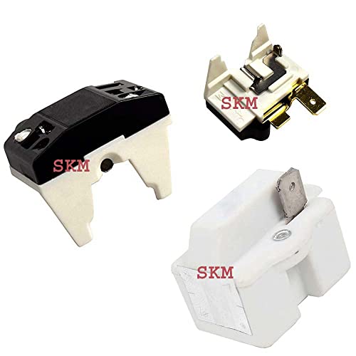 Image of S KM Enterprises - Suitable Whirlpool Single Door Fridge Relay and OLP | Whirlpool Single Door Fridge 1 Pin Relay and Over Load Protector, Single Door Fridge Compressor PTC And OLP - ( 1 Pin Relay )