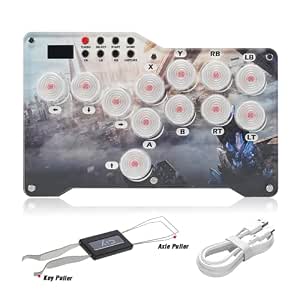 Gaming Keypad BITFUNX , Arcade Stick 12Keys All-Button Mini Arcade