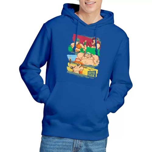 Sweat à capuche South Park pour fans d'anime en bleu royal taille XL