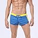 Produktbild MTBDLYQ Herren-Boxershorts - 3Er Pack Sexy Unterwäsche Mit Hosenschlitz Für Herren Boxershorts, Bikini Atmungsaktive Coole Höschen, Sport Luxus Slip Bequeme Trunk Unterhose,Blau,M