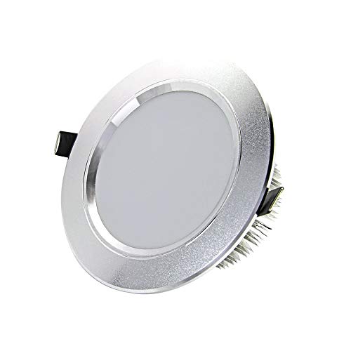 Spots de panneau de plafond en aluminium encastrés ultra fins de 6 pouces 18 W avec pilote LED, grille anti-éblouissante, downlight, centre commercial, exposition d'art, salon, luminaires de décoratio