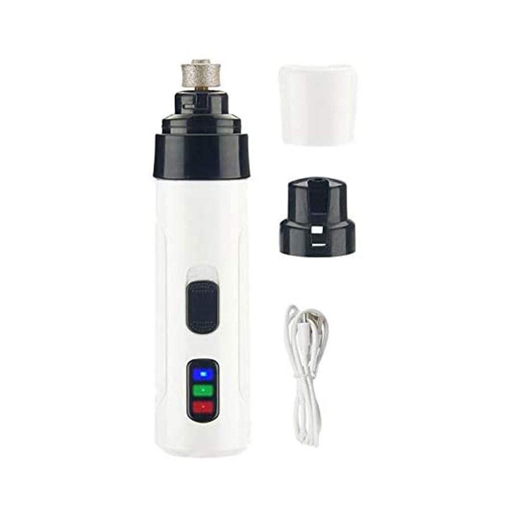 Molinillo de uñas for Perros - Trimmer de Clavo de Mascota Recargable de 2 velocidades Profesional, Tranquilo Ruido, Patas de Aseo y alisado for pequeños Perros y Gatos pequeños.