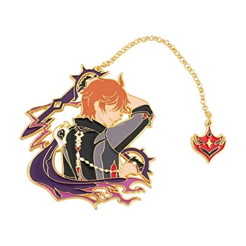 HTBH For Genshin Impact Tartaglia New Enamel Pins Brooch Metal Badge Button Collection Souvenir Cosplay Gift Cover