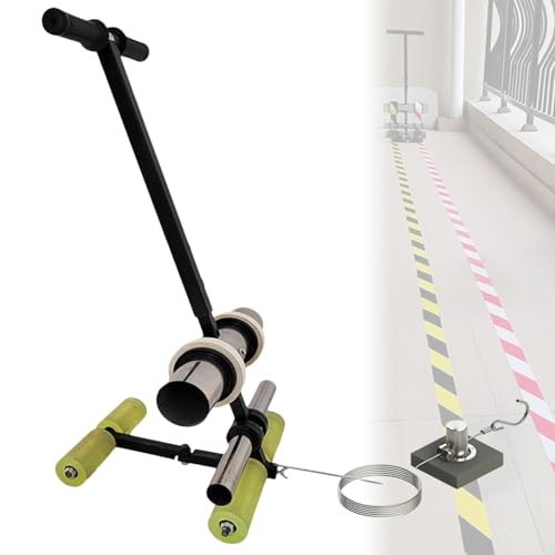 Máquina de marcado de cinta para entrada, aplicador de cinta de suelo de cancha empujable, máquinas de rayas de línea de campo de juego para espacio de estacionamiento