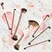Makeup Brushes, Dual End Makeup Brush Set 7 Pcs, Foundation Contour Powder Concealer Eye Shadows Blush Make Up Brushes, Travel Gift Set, Cruelty-Free