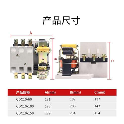 Contacteur électrique CDC10 AC 60A 380V triphasé pour tableau - 2