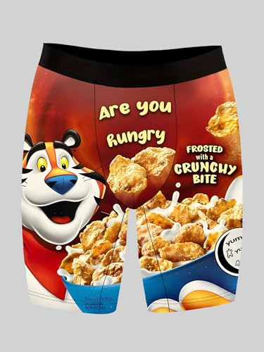 Mens Boxer Briefs Funny Novelty Underwear Gag Gifts for Men Cute Animal Yellow Duck Elastic Underpants