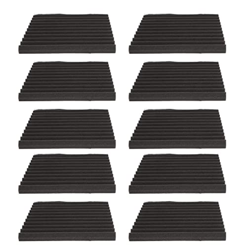 Paneles acústicos absorbentes de sonido de algodón con ranura triangular gris, retardante de llama, para estudio de grabación, sala de tambores, oficina miniatura 7