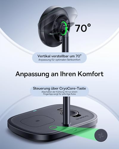 Baseus EnerFill 3-in-1 Qi2 15W MagSafe Kabellose Ladestation – Ansicht 6