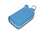 SEIWEI Genuine Leather Car Key Case Key Chain Keychain Holder Zipper Bag Gift for Men and Women (Blue)