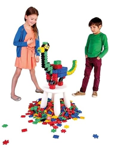 Clics Konstruktionsspielzeug für Kinder ab 3 Jahre, kreatives Lernspielzeug im 750 Teile Set, Bausteine für Mädchen und Jungen, Montessori STEM-Spielzeug, Langlebige Spielzeug aus recyceltem Material