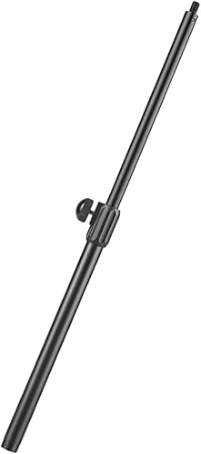 Healifty Brazo de micrófono extensible de metal telescópico con adaptador de cabeza de tornillo compatible con equipo de micrófono de mano estable y