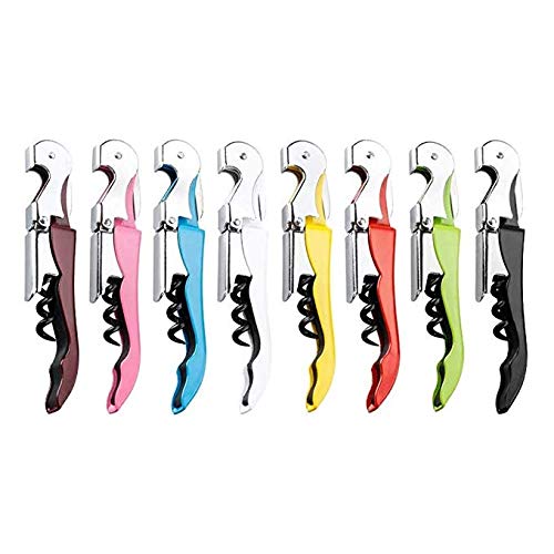 8 Packs Waiters Corkscrew Heavy Duty Stainless Steel with Foil Cutter Professional Wine