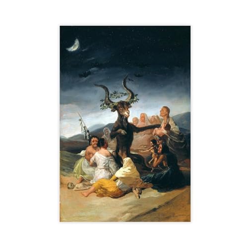 Toile d'art Witches of Sabbath Francisco Goya impression haute définition