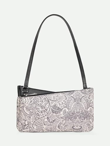Image of ZOUK Kiya Small Shoulder Bag for Women - Dual-Sided Shoulder Bag with Criss-Cross Design| Handcrafted Purse with Dual Zipper Compartments & Water-Resistant Lining |