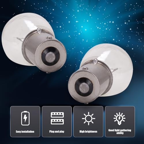 Gkmow GK243 10 Pcs Car Brake Bulb, 1141 12V 21W Ba15S Flat Angle Single Light Turn Signal Light, Super Bright Light Tail Light Replacement thumb #4