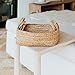 Beautiful Storage Basket Set of 4 - Natural Jute Rope Baskets for Shelves Are Perfect for Organizing Your Home - Quality Storage Bins Easily Fit With Any Nursery or Bedroom Decor