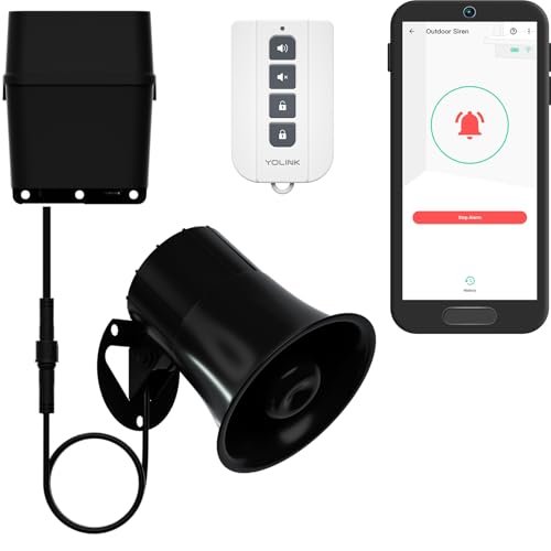 YoLink Outdoor Alarm Kit: Controller 2 + 110 dB Siren + SirenFob