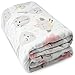 Viviland Baby Muslin Blanket 6 strati, 120 x 120 cm 100% cotone Toddler Quilt, asciugamani da bagno per bambini e bambine