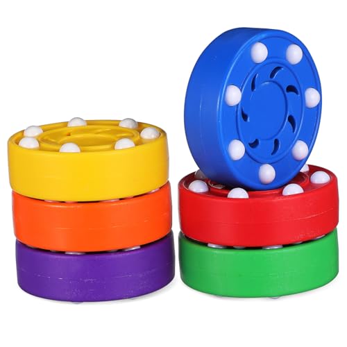 KESYOO 6pcs Ice Hockey Practice Hockey Pucks for Indoor and Outdoor Sport Training Activities Indoor Hockey Puck Weighted Street Floor Training Balls Hockey Balls Abs