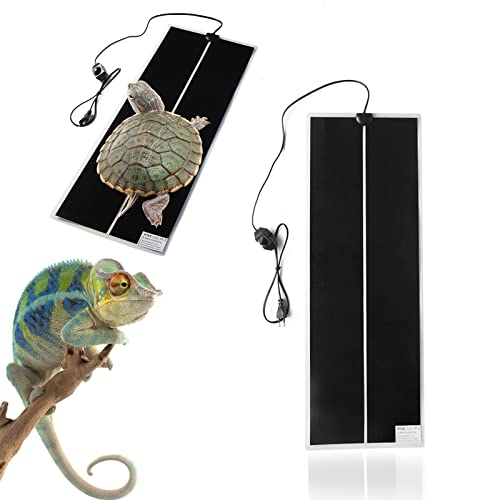 GGHKDD 220-240V Pet Reptile Vivarium Tapis chauffant avec thermostat 14/20/28/35/45W Cover