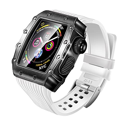 Boîtier en alliage d'aluminium et bande de silicone pour iWatch SE 6 5 4