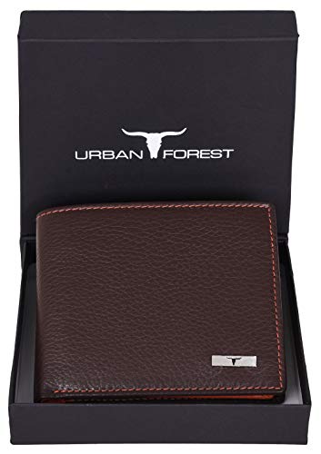 Kyle Leather Wallet for Men, Brown/Orange, Contemporary2