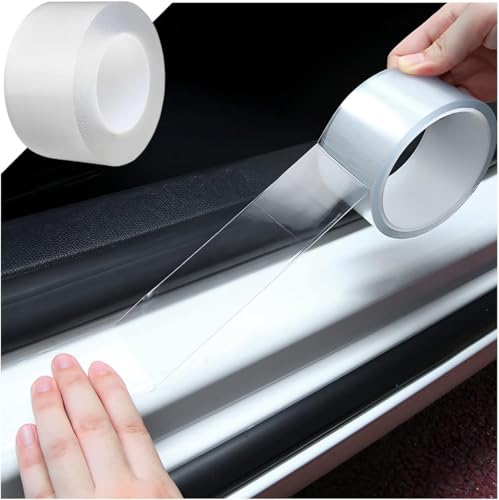 Image of (5Meter X 5cm High Gloss Anti Scratch Transprent Tape - Waterproof Self-Adhesive PPF /Film Paint Protection for Car Bumper, Door, Handle & Mirror - Scratch Cover Sticker Protection & Decoration