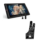 XPPen Artist 15.6 Pro V2 Drawing Tablet with Screen & XPPen Digital Drawing Glove - Two-Finger Artist Glove with Cute Cat Print