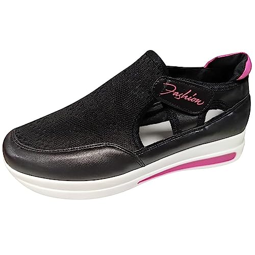 Ladmiple Sneakers For Women Walking Shoes Wide Width Slip on Glitter Shoes Fashion Sparkly Dressy Summer Flats Loafers