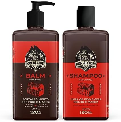 Kit Shampoo e Balm Don Alcides Barba Negra