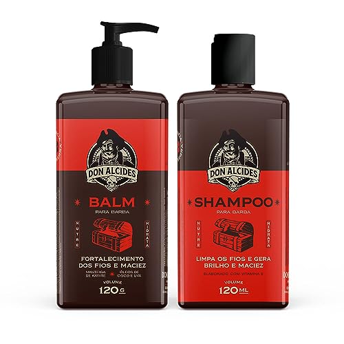 Kit Shampoo e Balm Don Alcides Barba Negra