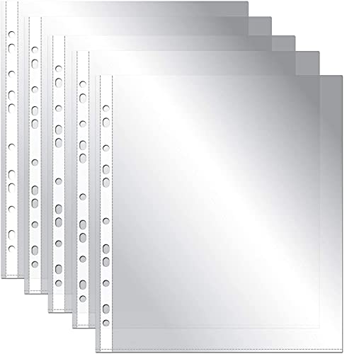 Fundas perforadas A4 plástico transparente polipropileno multitaladro para folios y archivadores