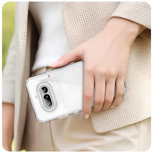Image of Anti-Yellow Clear Case for Nothing Phone 4a | UV Shield Technology | Zero-Yellowing Formula | Drop Protection | TPU + Polycarbonate | Crystal Clear