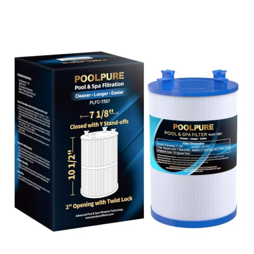 POOLPURE C-7367 Spa Filter Replaces PD075-2000 Dimension One 1561-00 Filbur FC-3059 Excel Filters XLS-7005 Aladdin 17541 Baleen AK-60035 75 sqft Hot Tub Filter Cartridge (1 Pack)