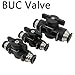 BUC Pneumatic Quick Coupling - Push to Connect Air Fitting for Compressor & Industrial Machinery(BUC 4MM(30 PCS))