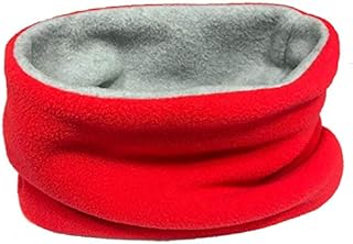 Childrens Kids Boys Girls Warm Winter Reversible Soft Fleece Snood Neckwarmer Scarf