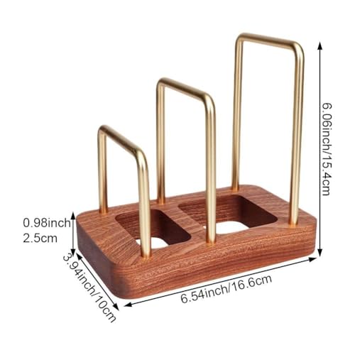 Estante para tabla de cortar premium fabricado con una base de madera resistente para hogar. 8