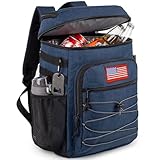 Tactical Backpack Cooler, 25L Cooler Backpack Insulated Leak-Proof, Heavy Duty Large Lunch Backpack, Waterproof Ice Chest Backpack for Men Women Adults Work Daytrip Camping Beach Hiking Accessories