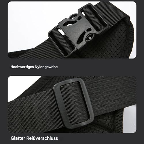 Sac de jambe moto étanche avec sangles réglables et compartiments multi-usages